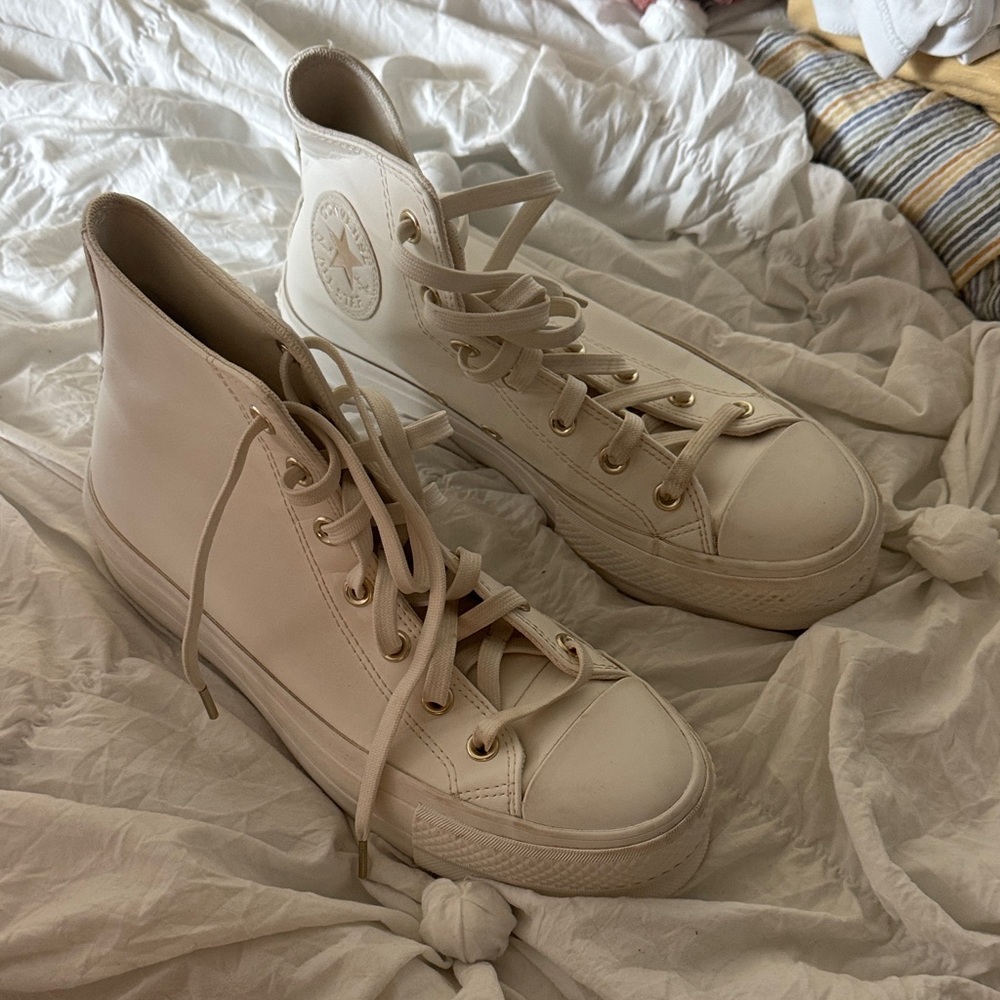 Converse Off-White High-Top Sneakers